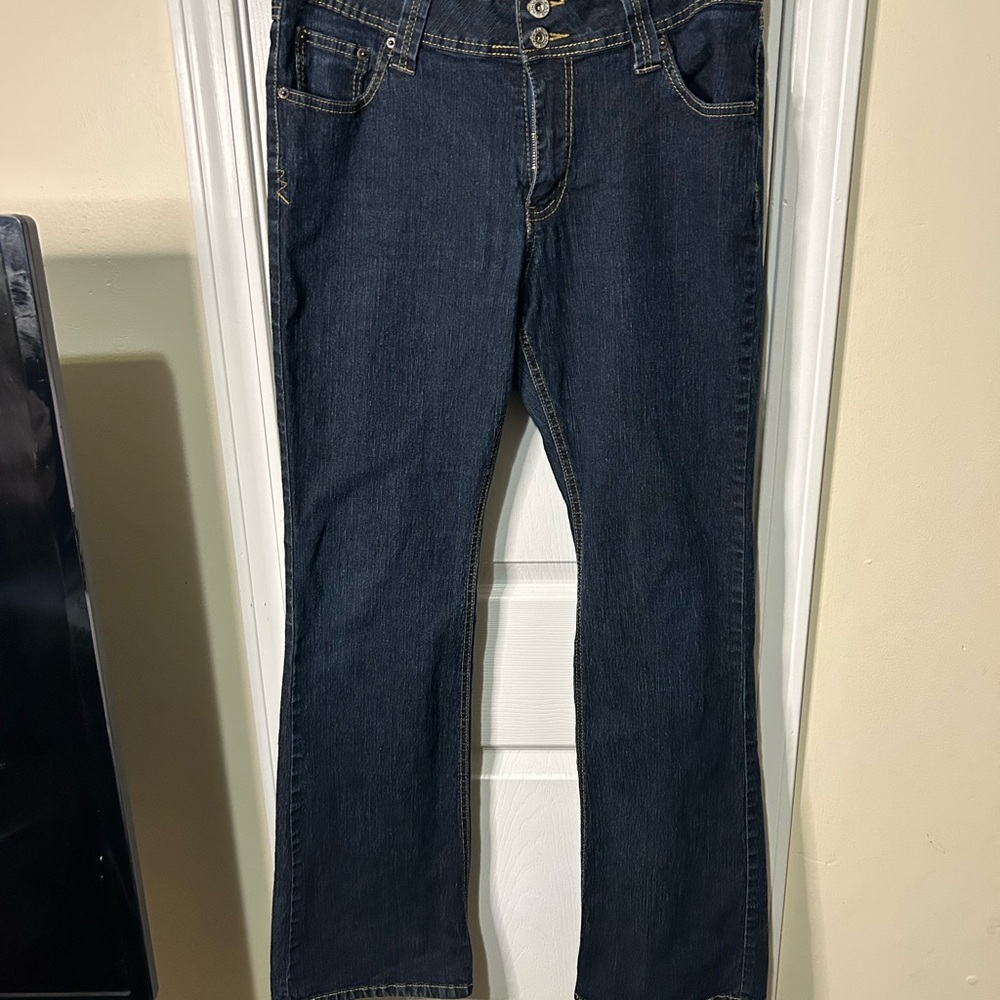 Angels Indigo Jeans with Yellow Stitching